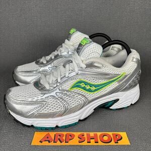Saucony Grid Oasis 15096-24 Size Women`s 9.5 Silver White Running Shoes sneakers